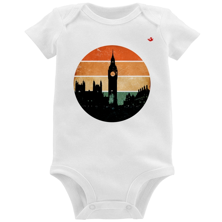 Body Bebê Londres Vintage Sunset
