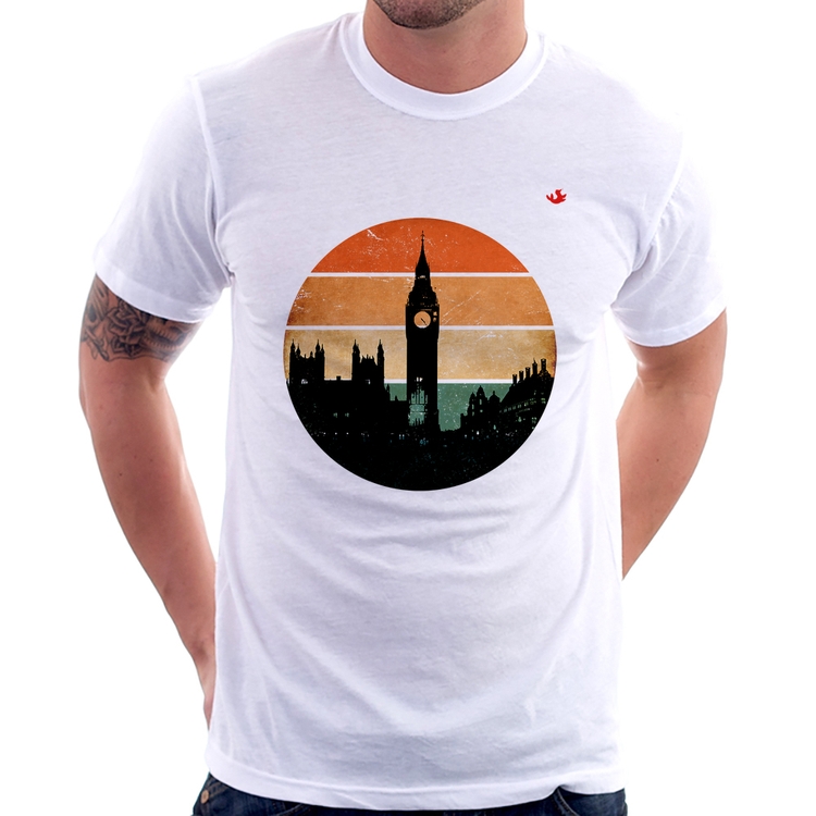 Camiseta Londres Vintage Sunset