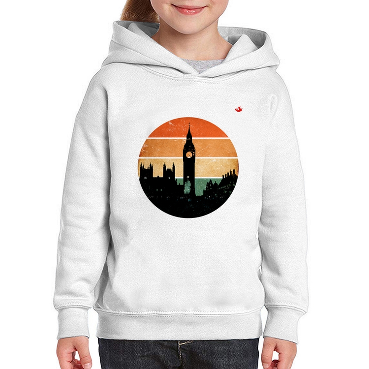 Moletom Infantil Londres Vintage Sunset