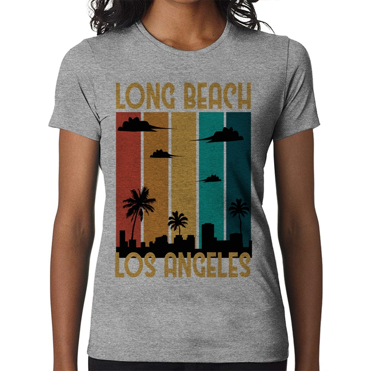 Baby Look Long Beach Los Angeles - Cinza