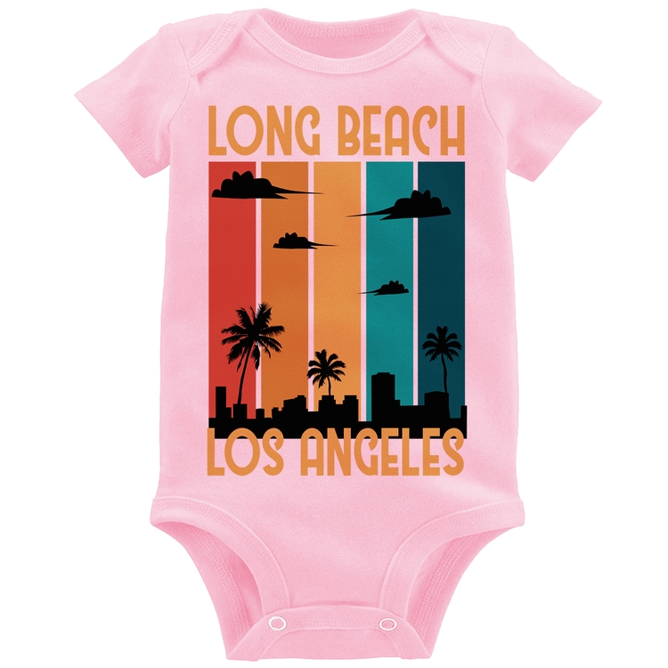 Body Bebê Long Beach Los Angeles - Rosa Bebê
