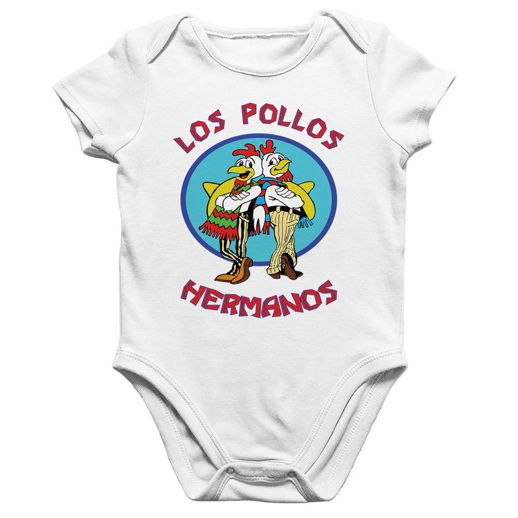 Body Bebê Algodão Los Pollos Hermanos - Branco