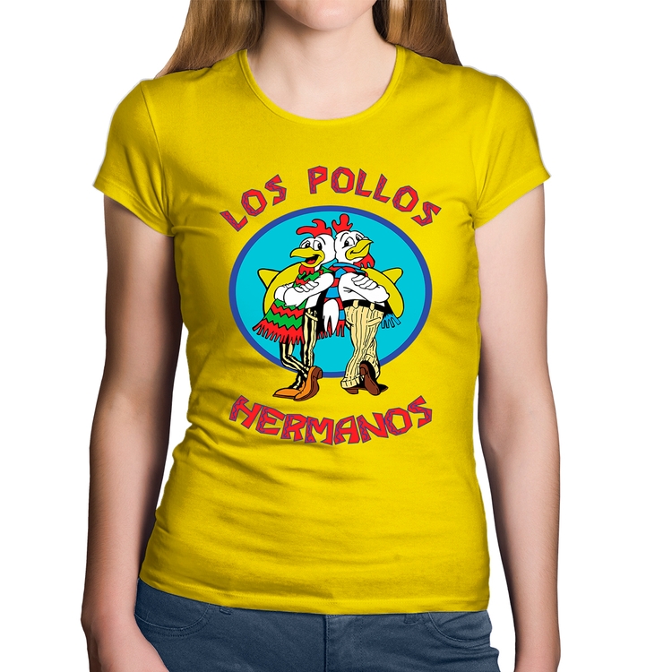 Baby Look Algodão Los Pollos Hermanos - Amarela