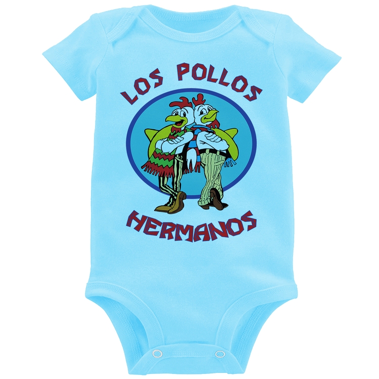 Body Bebê Los Pollos Hermanos - Azul Bebê