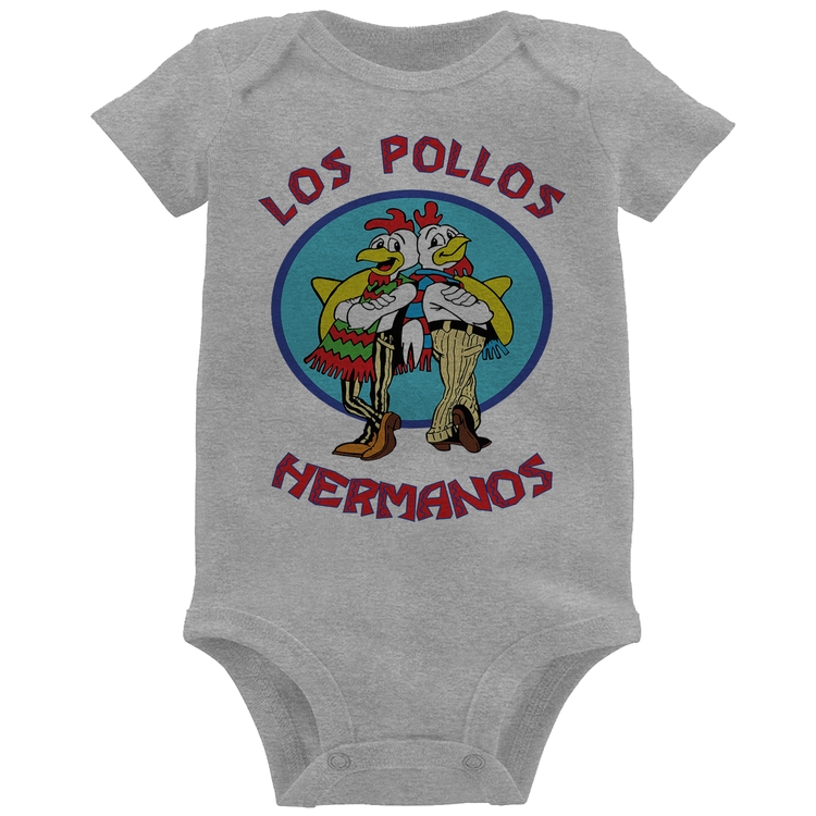 Body Bebê Los Pollos Hermanos - Cinza