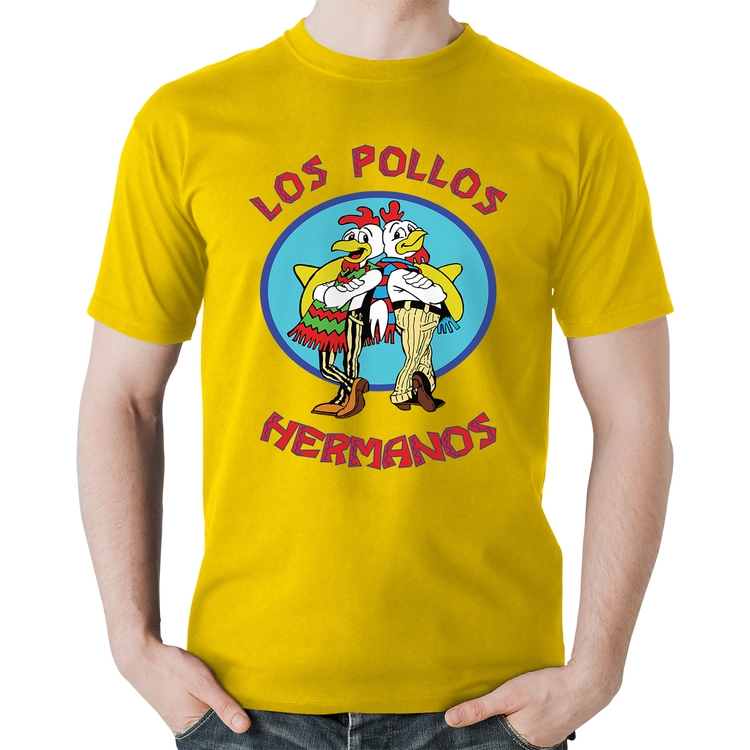 Camiseta Algodão Los Pollos Hermanos - Amarela