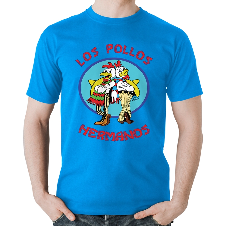 Camiseta Algodão Los Pollos Hermanos - Azul