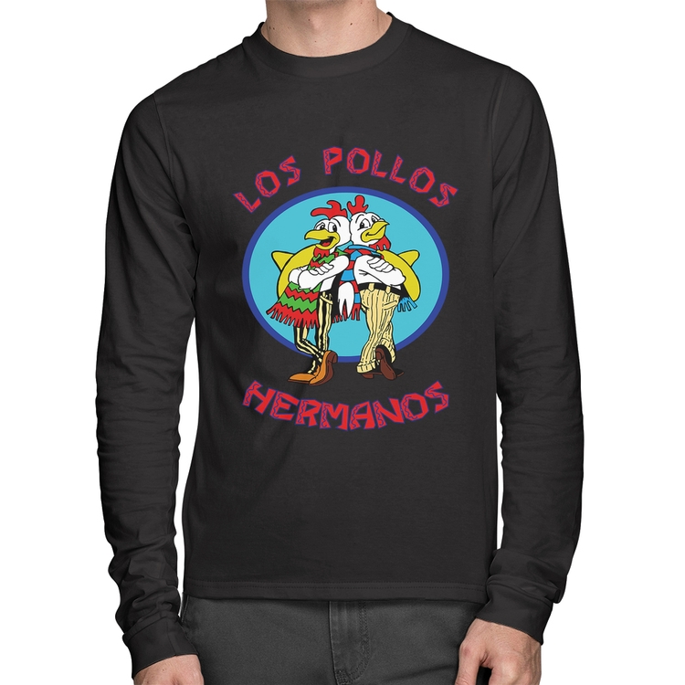 Camiseta Algodão Los Pollos Hermanos Manga Longa