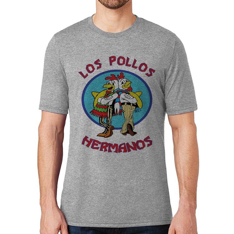 Camiseta Los Pollos Hermanos - Cinza