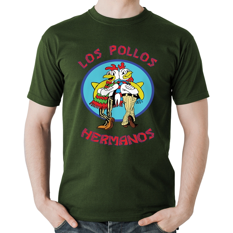 Camiseta Algodão Los Pollos Hermanos - Musgo