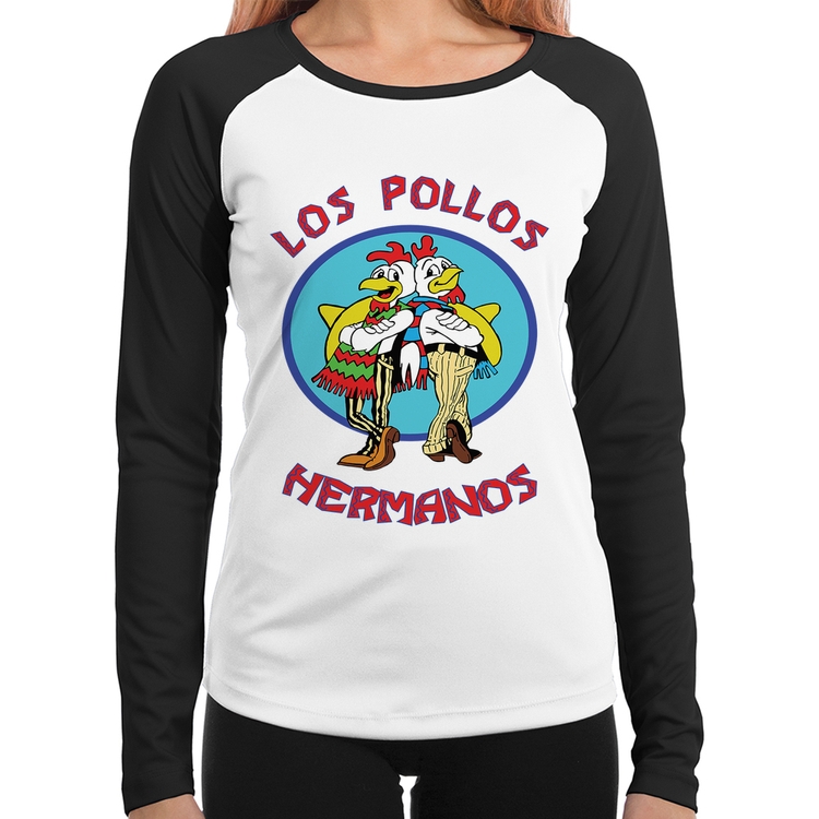 Baby Look Raglan Los Pollos Hermanos Manga Longa