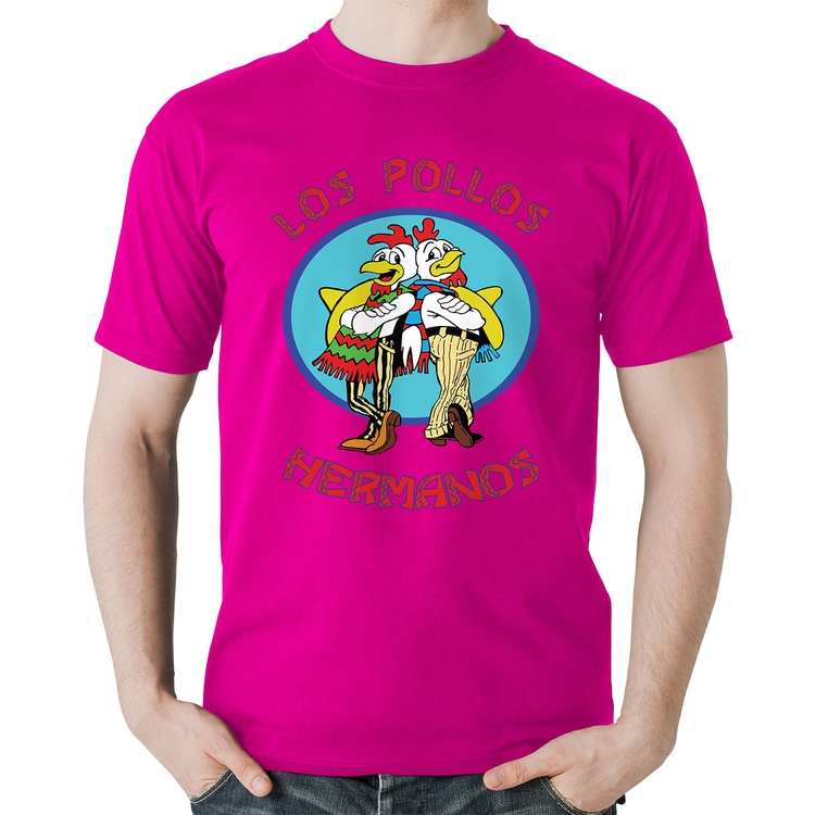 Camiseta Algodão Los Pollos Hermanos - Rosa