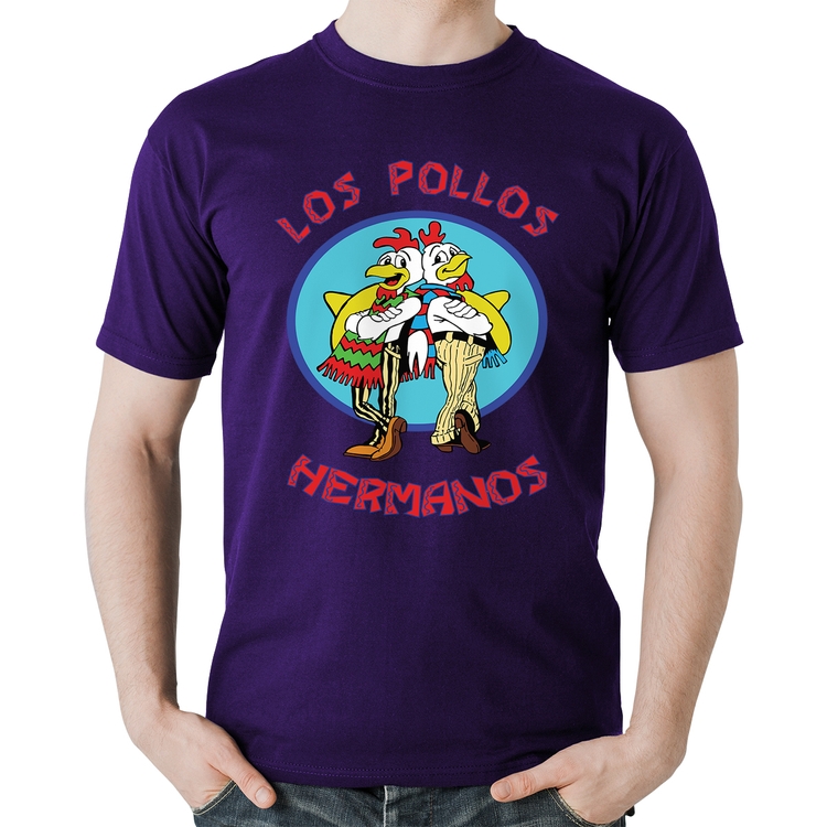 Camiseta Algodão Los Pollos Hermanos - Roxa