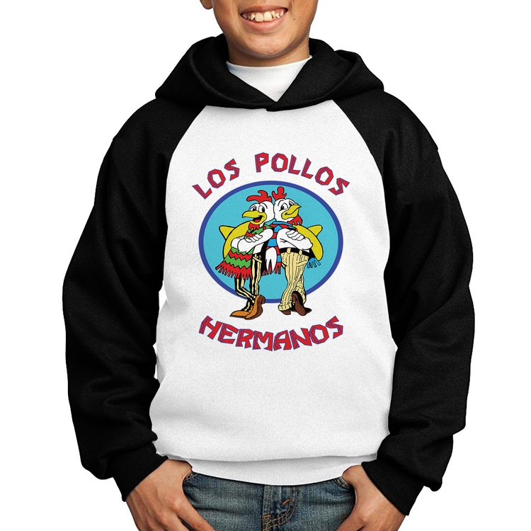 Moletom Infantil Los Pollos Hermanos - Branco/Preto