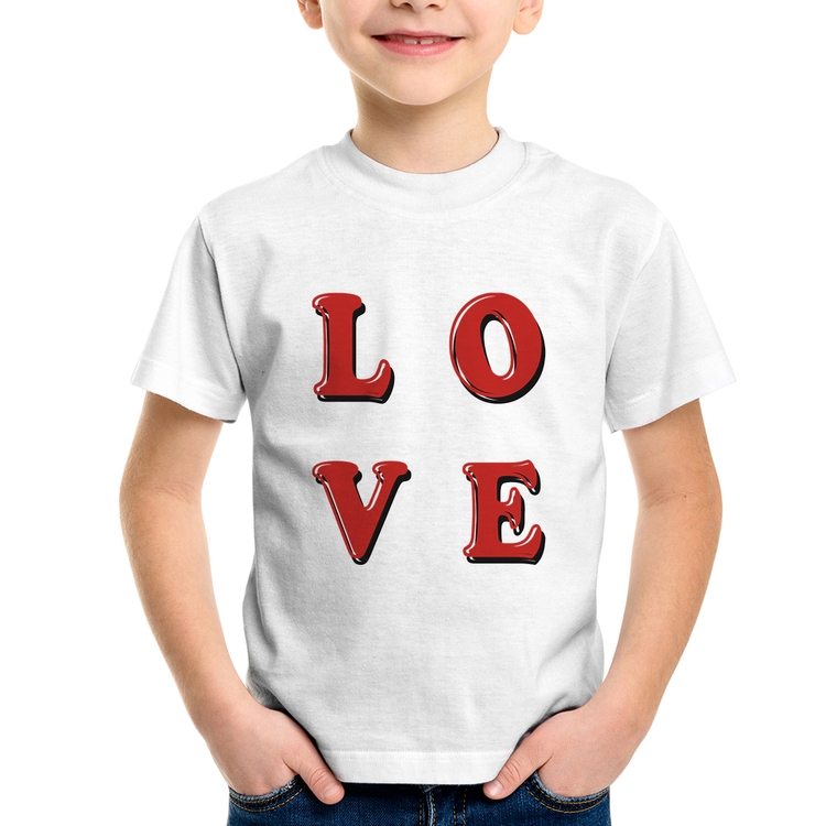Camiseta Infantil LOVE