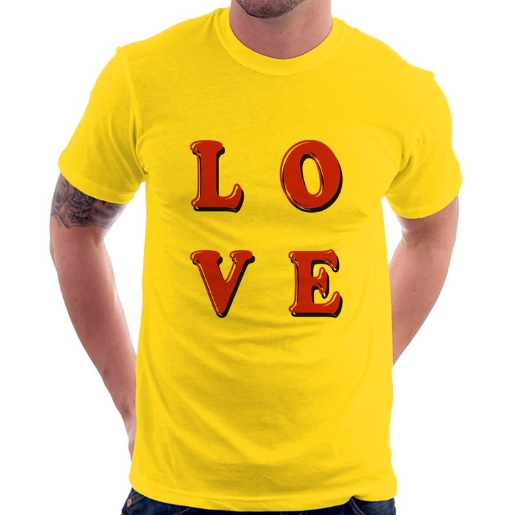 Camiseta LOVE - Amarela