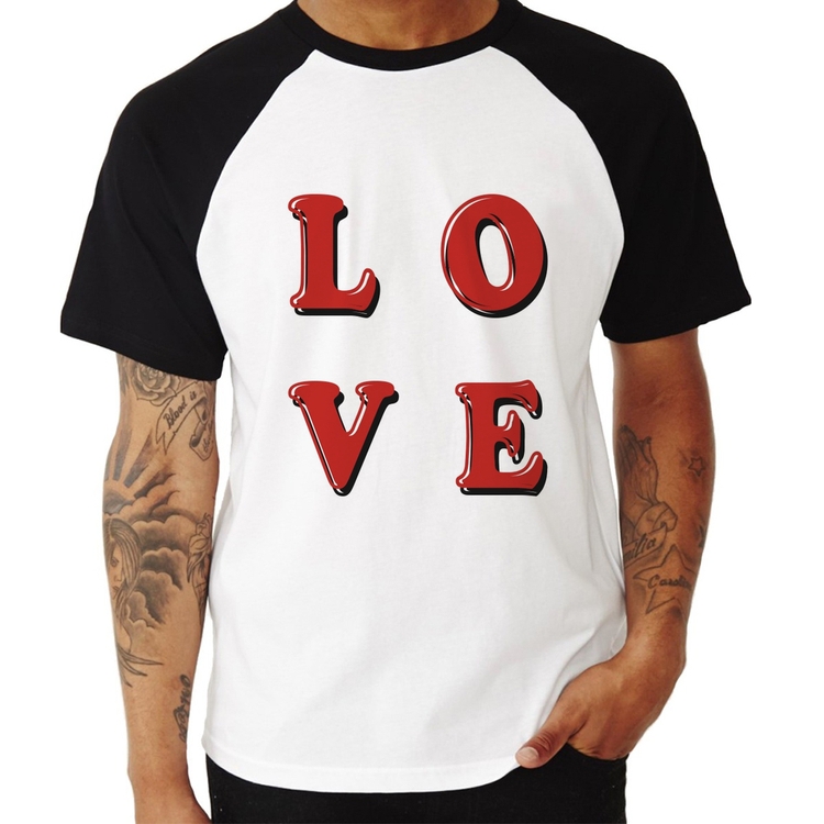Camiseta Raglan LOVE