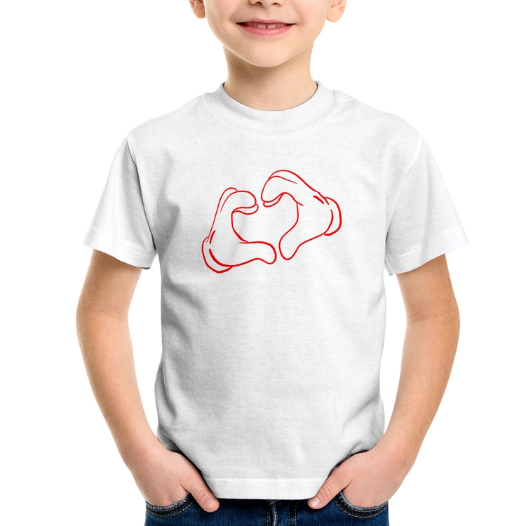 Camiseta Infantil Love Hand