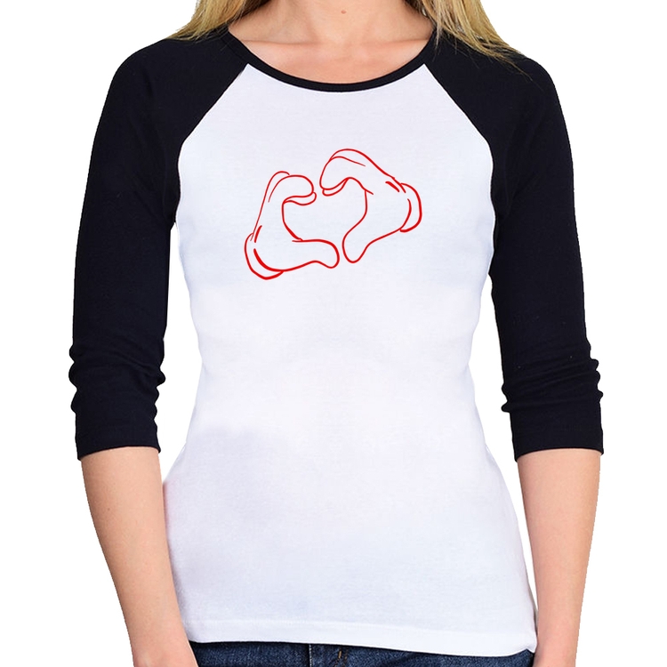 Baby Look Raglan Love Hand Manga 3/4