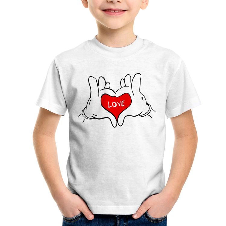 Camiseta Infantil Love Hands 