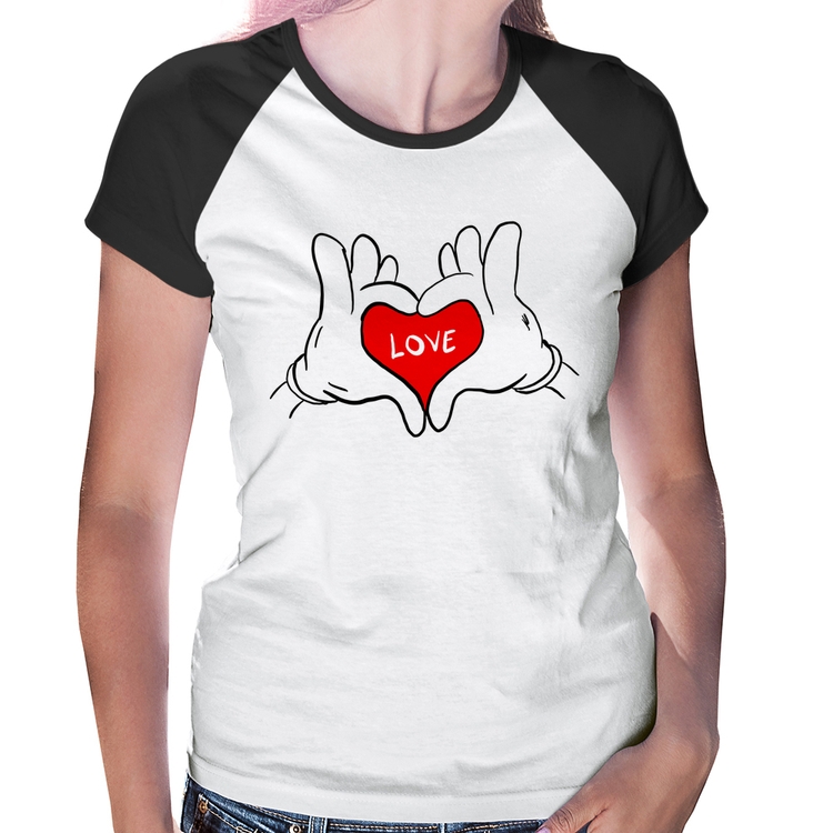 Baby Look Raglan Love Hands 