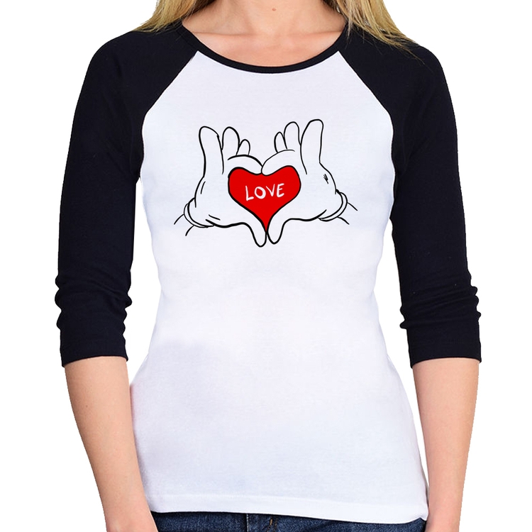 Baby Look Raglan Love Hands  Manga 3/4