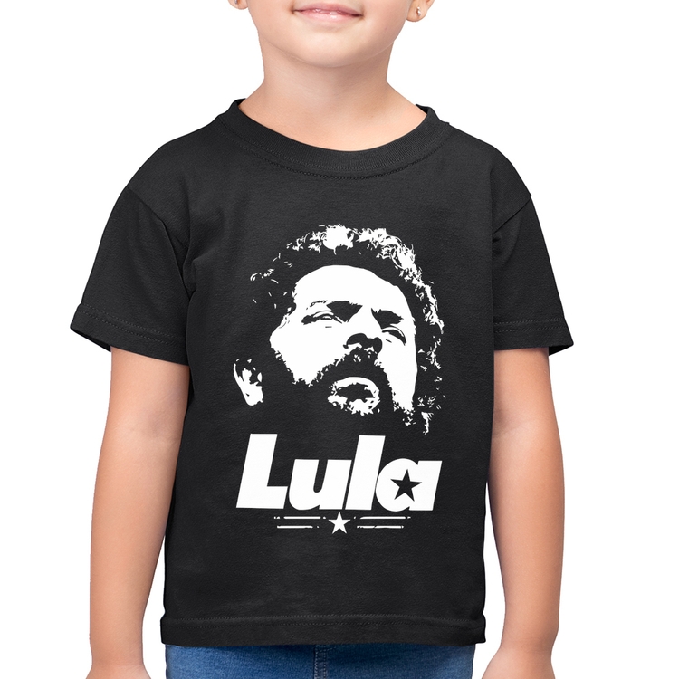 Camiseta Algodão Infantil Lula 13 PT 2026