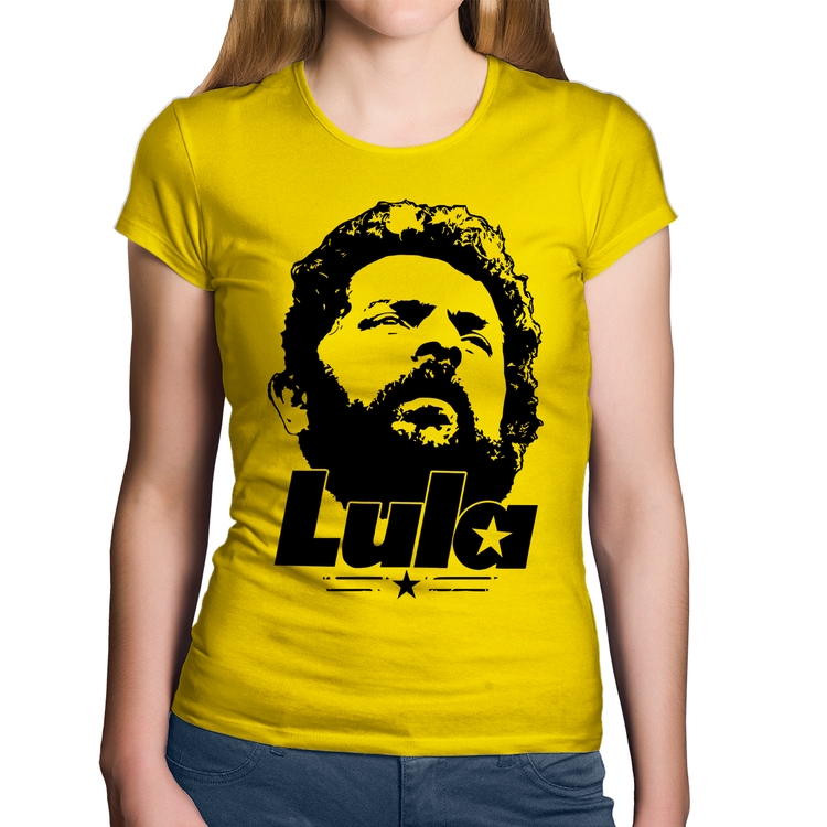 Baby Look Algodão Lula 13 PT 2026 - Amarela