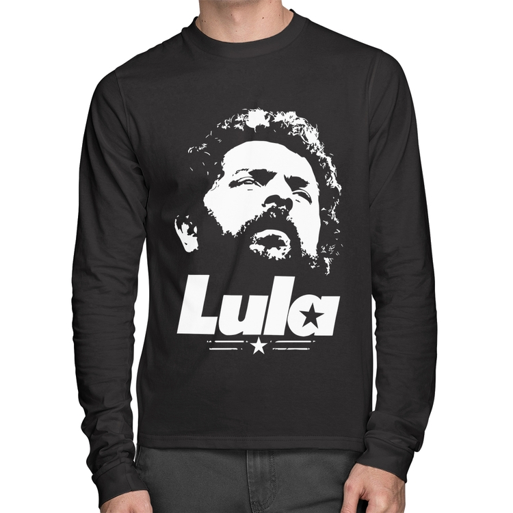 Camiseta Algodão Lula 13 PT 2026 Manga Longa