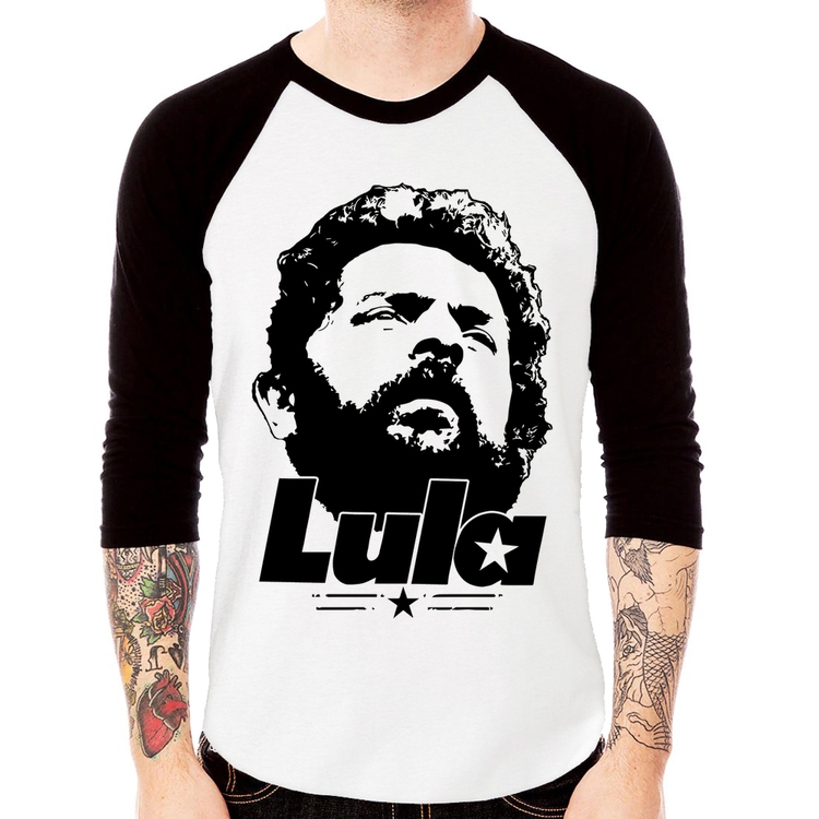 Camiseta Raglan Lula 13 PT 2026 Manga 3/4