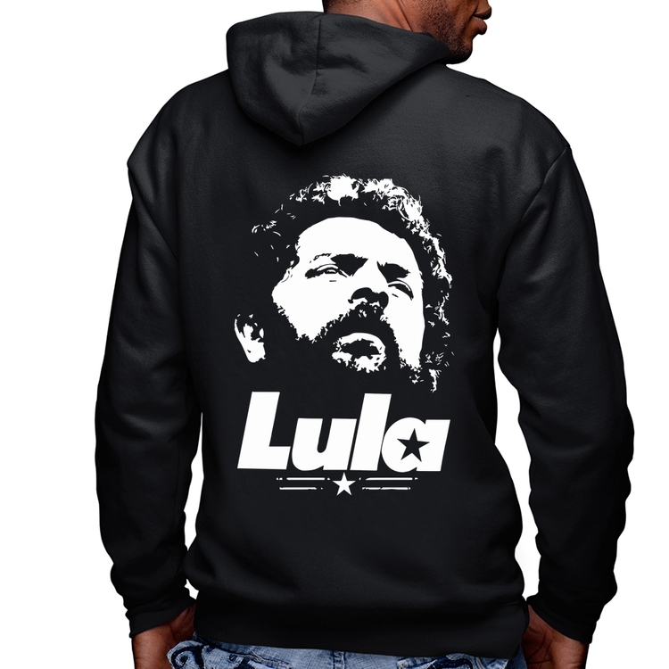 Blusa Moletom Lula 13 PT 2026 Masculina com Capuz e Zíper