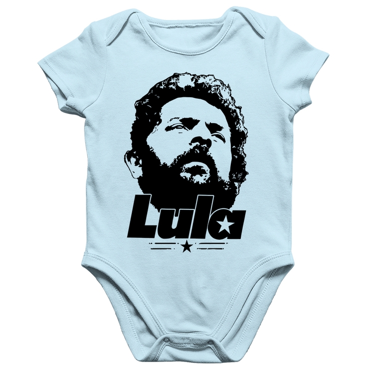 Body Bebê Algodão Lula 13 PT 2026 - Azul Bebê