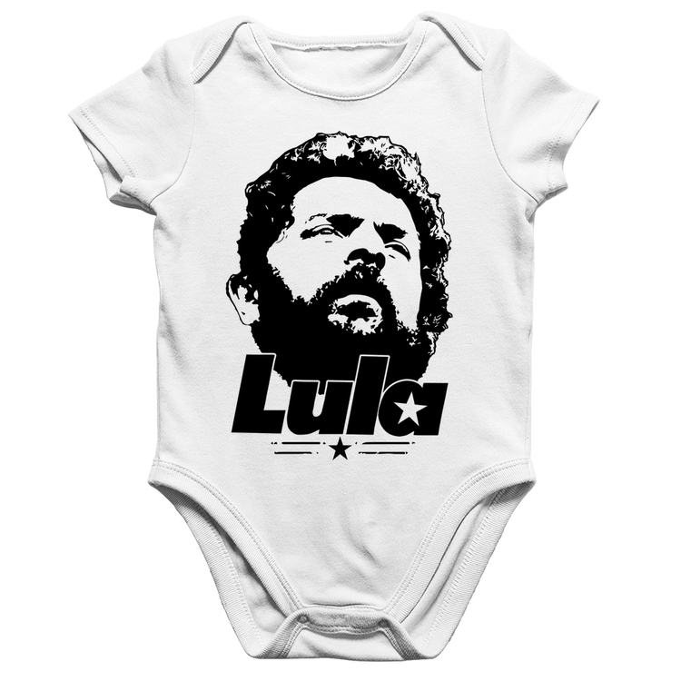 Body Bebê Algodão Lula 13 PT 2026 - Branco
