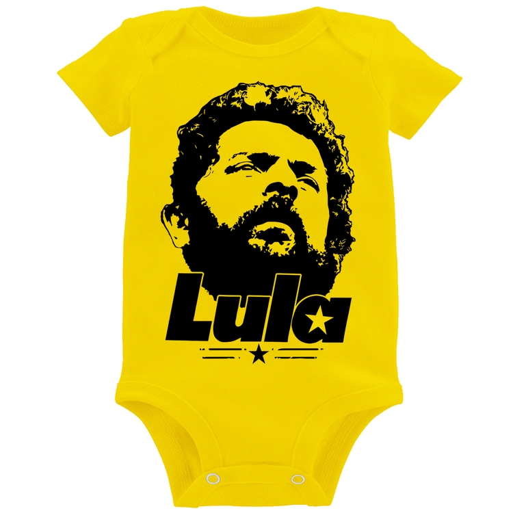 Body Bebê Lula 13 PT 2026 - Amarelo