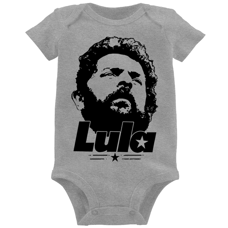 Body Bebê Lula 13 PT 2026 - Cinza