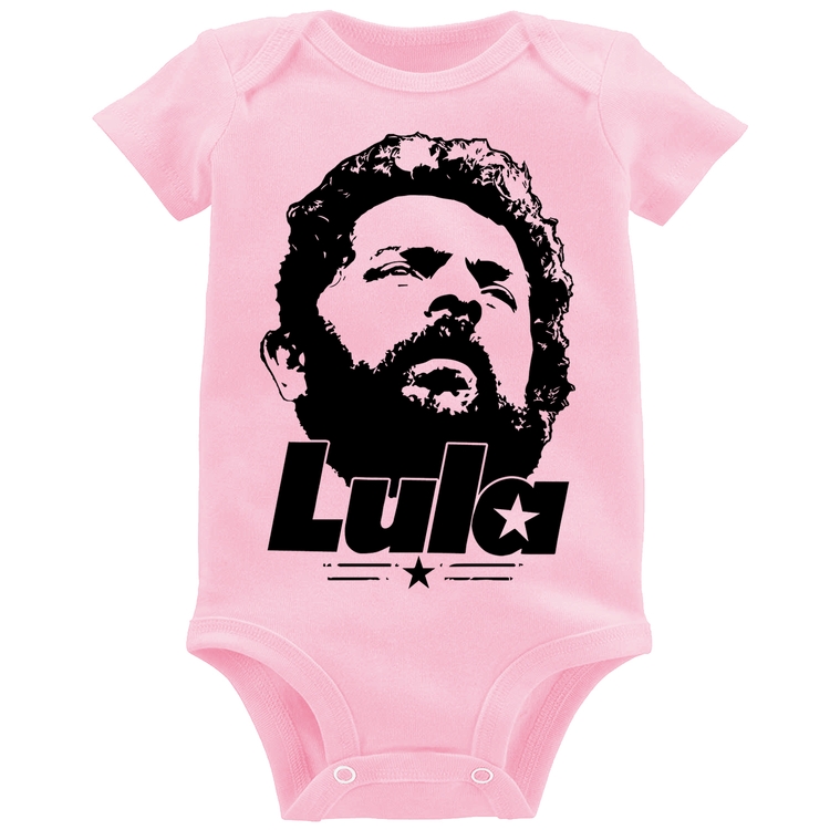 Body Bebê Lula 13 PT 2026 - Rosa Bebê
