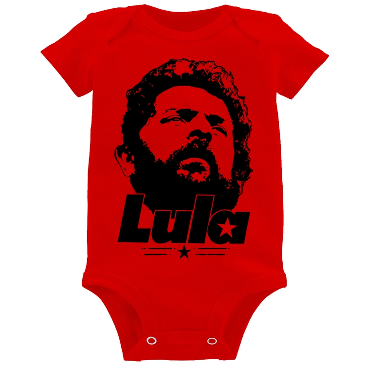 Body Bebê Lula 13 PT 2026 - Vermelho