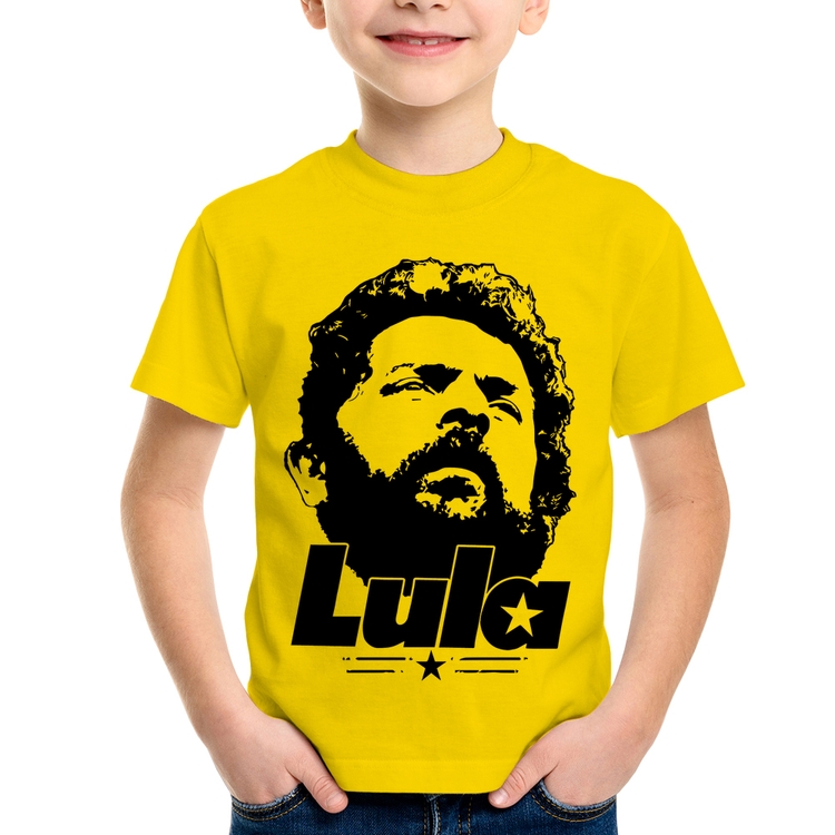 Camiseta Infantil Lula 13 PT 2026 - Amarela