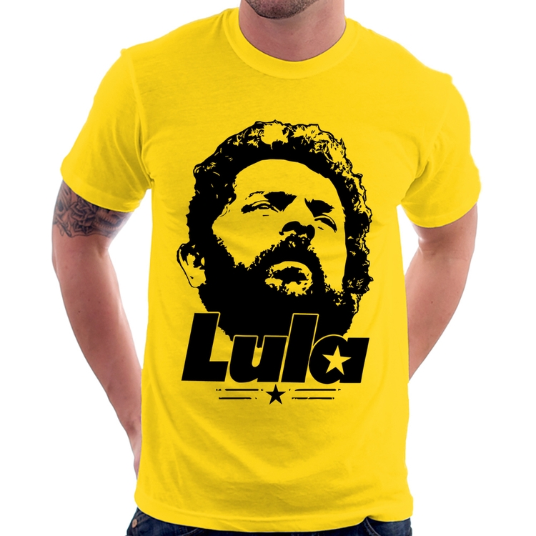 Camiseta Lula 13 PT 2026 - Amarela