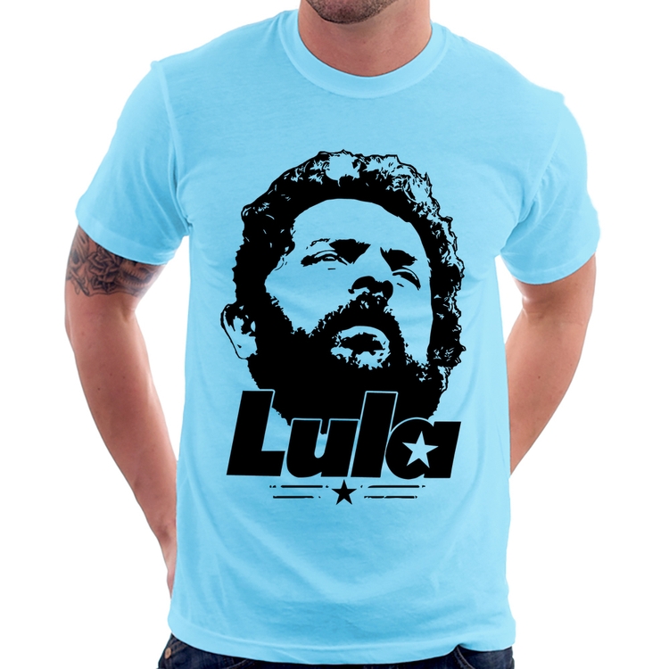 Camiseta Lula 13 PT 2026 - Azul Bebê