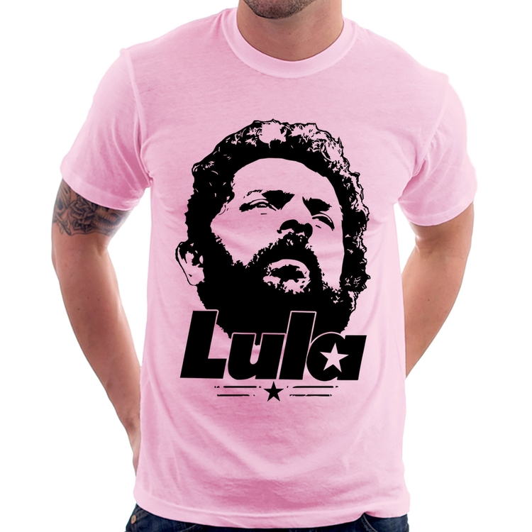 Camiseta Lula 13 PT 2026 - Rosa Bebê