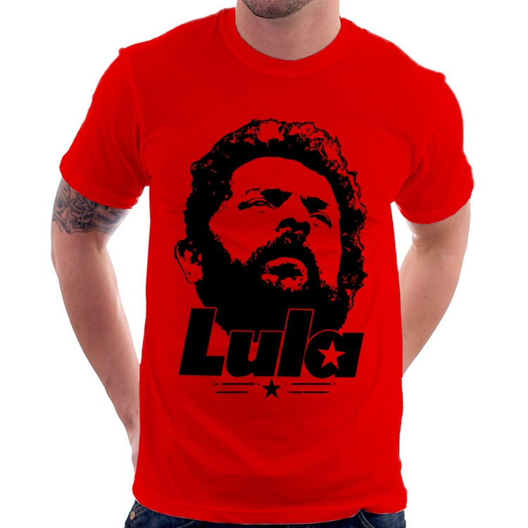 Camiseta Lula 13 PT 2026 - Vermelha