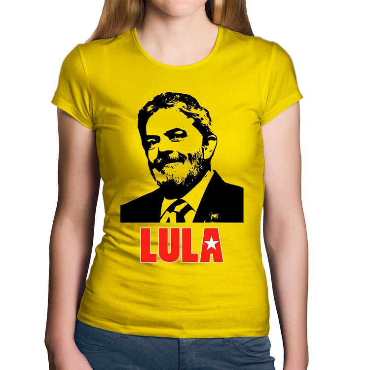 Baby Look Algodão Lula 2026 PT 13 - Amarela
