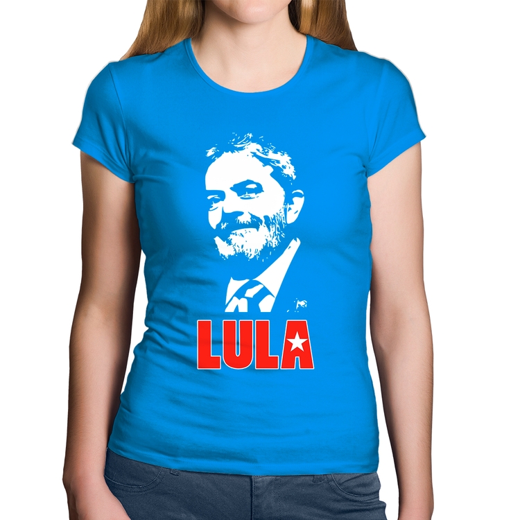 Baby Look Algodão Lula 2026 PT 13 - Azul