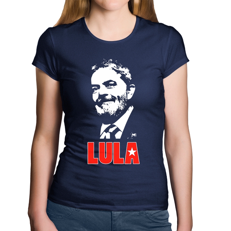Baby Look Algodão Lula 2026 PT 13 - Marinho