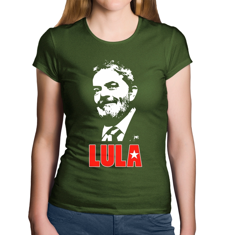 Baby Look Algodão Lula 2026 PT 13 - Musgo