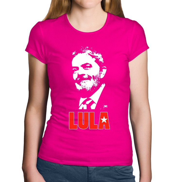 Baby Look Algodão Lula 2026 PT 13 - Rosa