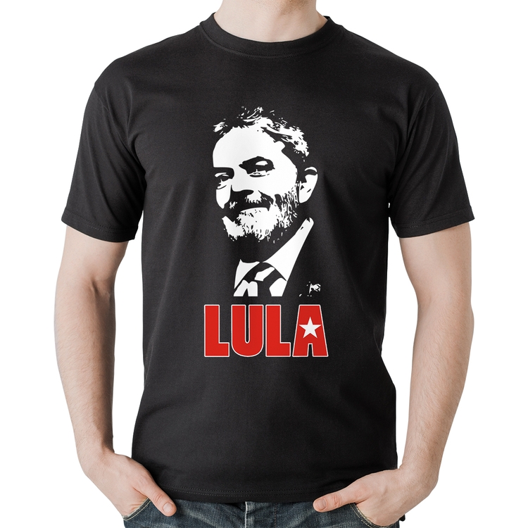 Camiseta Algodão Lula 2026 PT 13