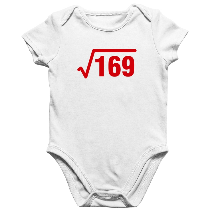 Body Bebê Algodão Raiz Quadrada 169 - Branco