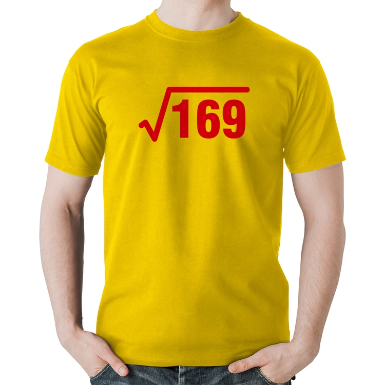 Camiseta Algodão Raiz Quadrada 169 - Amarela